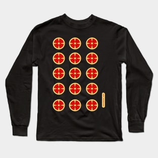 Orange Reticle Target Sheet of 15 Long Sleeve T-Shirt